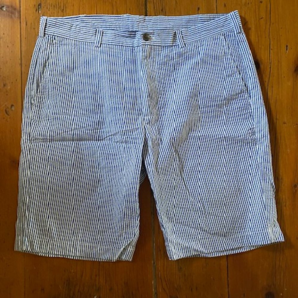Brooks Brothers Mens Blue Seersucker Short size W38